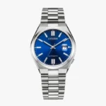 NJ0150-81L Homme Acier inoxydable Bleu ø 40mm